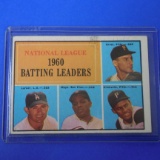 1961 TOPPS #41 LEAGUE LEADERS WILLIE MAYS ROBERTO CLEMENTE GROAT LARKER
