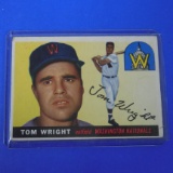1955 TOPPS #141 TOM WRIGHT NATIONALS