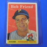 1958 TOPPS #315 BOB FRIEND PIRATES