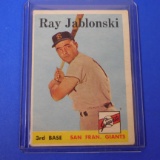 1958 TOPPS #362 RAY JABLONSKI GIANTS