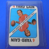 1971 TOPPS FOOTBALL GAME CARD JOHN BRODIE 4 YARD GAIN