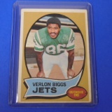 1970 TOPPS #3 VERLON BIGGS JETS