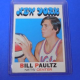 1971-72 TOPPS #156 BILL PAULTZ ROOKIE CARD KNICKS