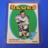 1971-72 TOPPS #51 CHRISTIAN BORDELEAU BLUES