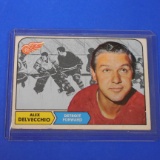 1968-69 TOPPS #28 ALEX DELVECCHIO RED WINGS