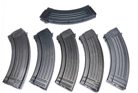 Lot of Six AK-Platform Magazines