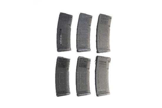 Lot of Six Magpul AR-15 Magazines