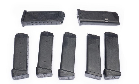 Lot of Seven Glock 9mm Magazines