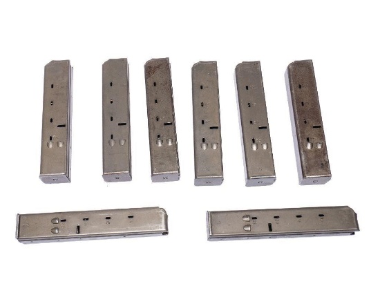 Lot of Eight 25-Round 9mm Uzi Magazines
