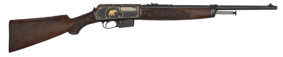 King George V's Grade 1 Factory Ulrich Engraved Gold Inlaid and Carved Winchester Model 1810 Self-Lo