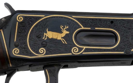 Factory Engraved Gold Inlaid Winchester 1894 Carbine made for United States President John F Kennedy