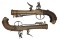 Pair of Brass Barrel Blunderbuss Pistols