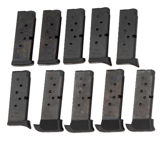 Lot of Ten Ruger .380 Magazines