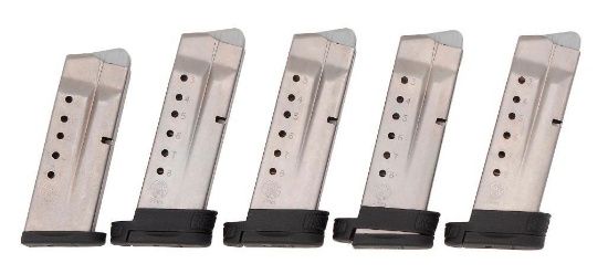 Lot of Five Smith & Wesson 9mm M&P Magazines
