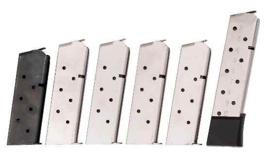 Lot of Six .45 Caliber Magazines
