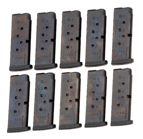Lot of Ten Ruger .380 Magazines