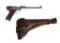 **German Artillery Luger with Matching Stock