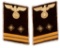 Pair of German Third Reich NSDAP Haupt-Bereitschaftsleiter Collar Insignia