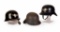 Lot of Three WWII German Luftschutz Helmets