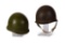 Lot of Two WWII U.S. M1 Helmets