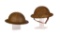 Lot of Two U.S. M1917 Helmets