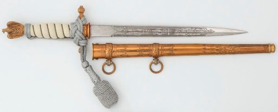 WWII German Kriegsmarine Officer's Dagger by Alcoso