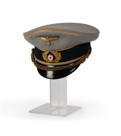 WWII German Private Purchase General's Visor Cap