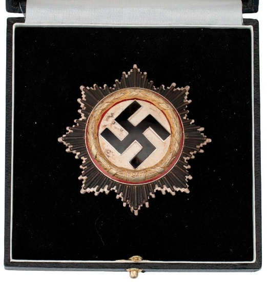 Cased WWII German Cross in Gold