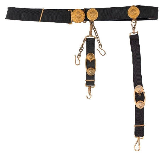 Imperial German Naval Officer's Belt with Hangers