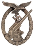WWII Luftwaffe Anti-Aircraft Flak Battle Badge by Junker