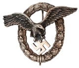 WWII German Pilot/Observer Badge by Schwerin