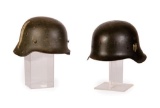 Lot of Two WWII German Helmets