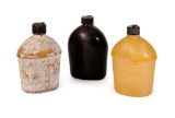 Lot of Three Rare WWII U.S. Canteens