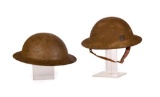 Lot of Two U.S. M1917 Helmets