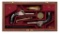 Cased Pair of Belgian Screw-Barrel Pistols
