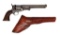 Rare Iron Guard Colt 1851 Navy Revolver With Slim Jim Style Holster