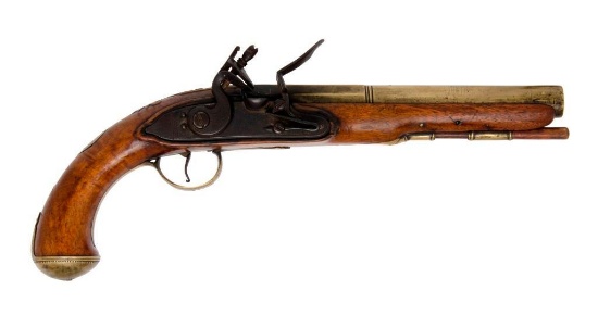 Brass Barrel Flintlock Pistol