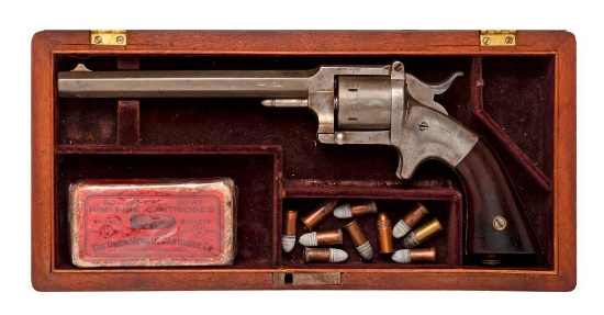 Rare Cased L.W. Pond Belt Revolver