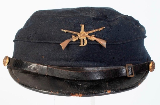 U.S. Model 1895 Forage Cap of Bert M. Bartlett, 1st North Dakota Volunteer Infantry