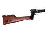 Browning Hi-Power Inglis Pistol With Stock
