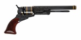 Reproduction Engraved Colt Paterson Holster No 5 Revolver With Loading Lever
