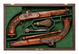 Cased Pair of German Pistols