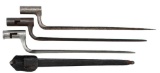 Lot of Three 18th Century American Bayonets