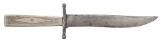 Good German Silver-Mounted American California Bowie Knife