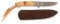 Custom Knife By L. Pendelton With Custom Leather Sheath