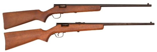 **Lot of Two Incomplete Stevens Springfield Model 15 Rifles