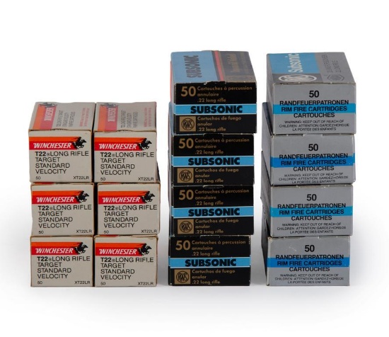 700 Rounds of Dynamit Nobel & Winchester .22 Long Rifle Ammunition