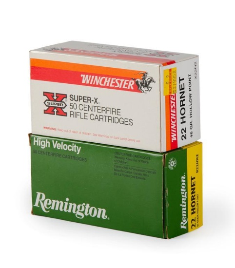 100 Rounds of .22 Hornet Ammunition