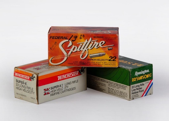 1,500 Rounds of .22 Long Rifle Hollow Point Ammunition
