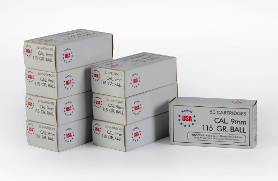 400 Rounds of 9mm Ammunition